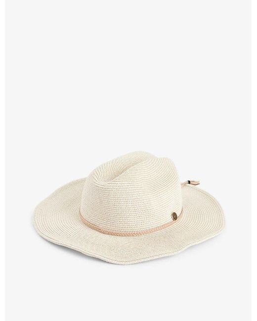 Seafolly Natural Coyote Packable Woven Hat