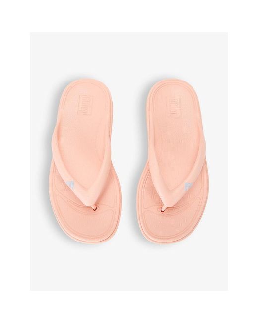 Fitflop Pink Relieff Pointed-toe Woven Slides