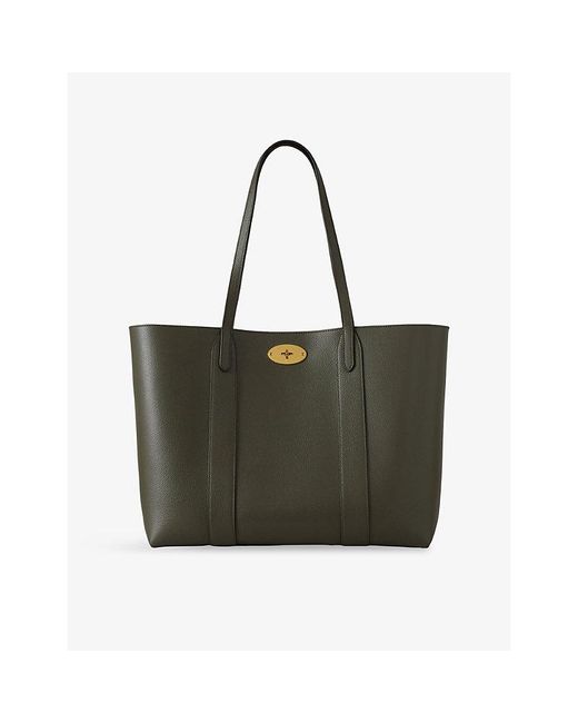 Mulberry Black Bayswater Small Grained-Leather Tote Bag
