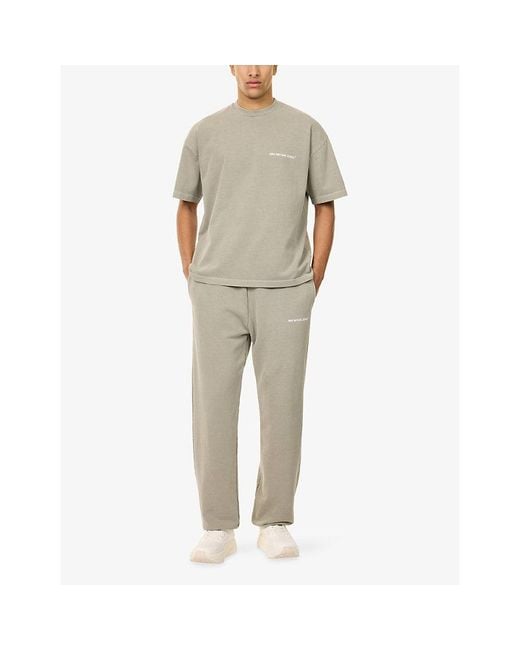 MKI Miyuki-Zoku Gray Uniform Wide-Leg Cotton-Blend Jogging Bottom for men