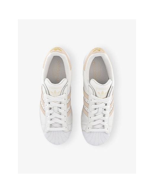 Adidas White Superstar Ii Woven Trainers