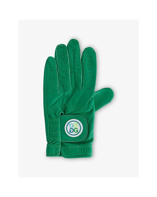 G/FORE Green Signature Logo Leather Golf Glove for men