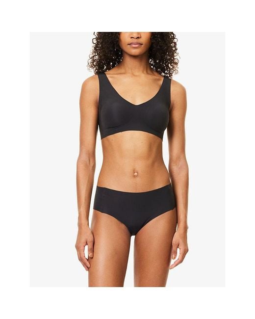 Sloggi Black Zero Feel 2.0 Stretch-Jersey Hipster Briefs