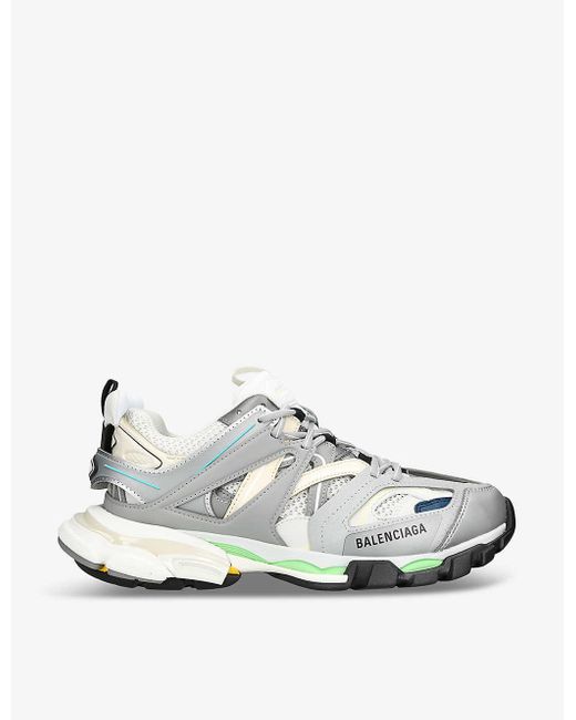 Balenciaga White Track Nylon And Mesh Low-top Trainers for men