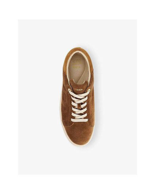 Dune Brown Eden Suede Trainers