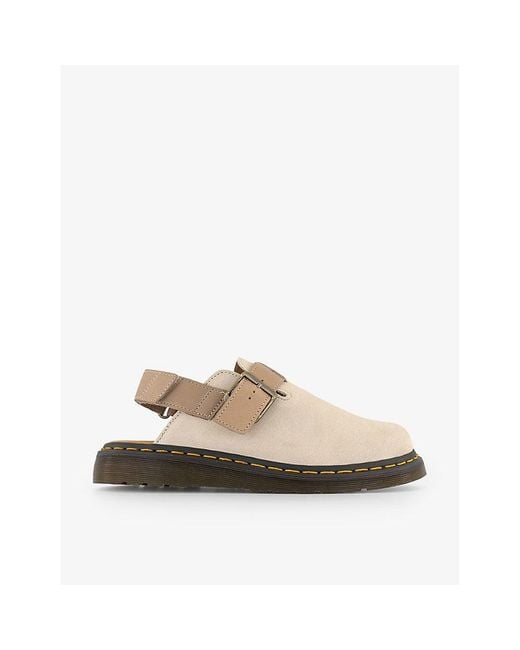 Dr. Martens Natural Jorge Ii Suede And Leather Mules for men