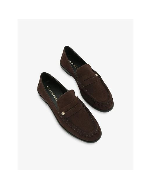 KG by Kurt Geiger Black Mae Suede Loafers