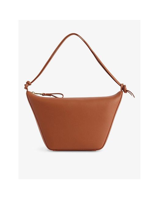 Loewe Brown Hammock Mini Leather Shoulder Bag