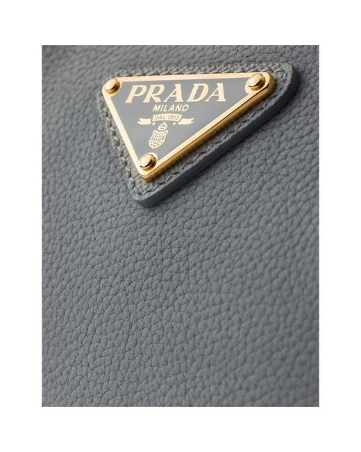 Prada Gray Re-Edition 2005 Mini Leather Shoulder Bag