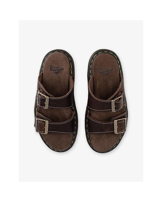 Dr. Martens Brown Josef Leather Sandals