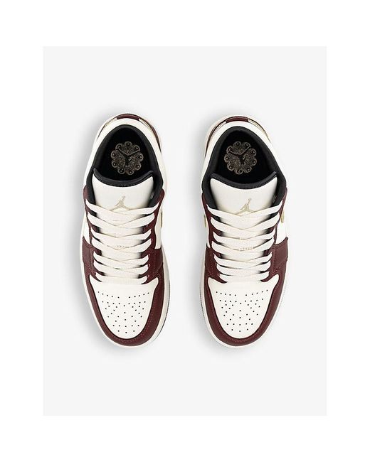 Nike Multicolor Air Jordan 1 Low Panelled Leather Low-top Trainers