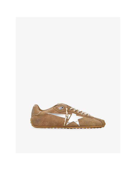 Golden Goose Deluxe Brand Natural Marathon Speed 15331 Suede Trainers for men
