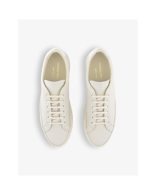 Common Projects White Retro Bumpy Number-print Leather Low-top Trainers for men