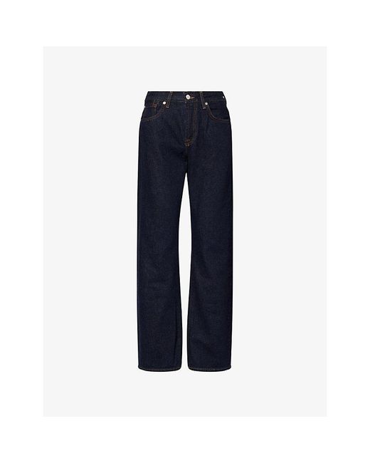 7 For All Mankind Blue Tess Rigid Trouser