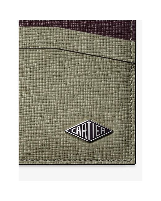 Cartier Gray Losange De Leather Card Holder