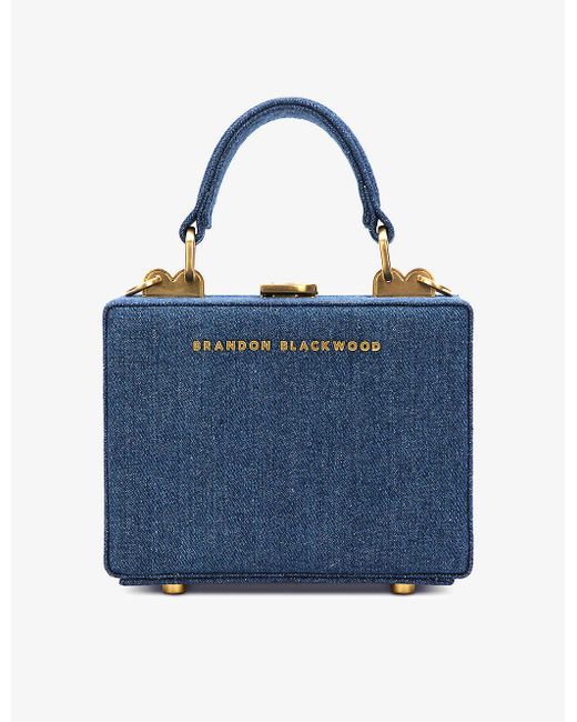 Brandon Blackwood Blue Kendrick Mini Denim Cross-body Bag
