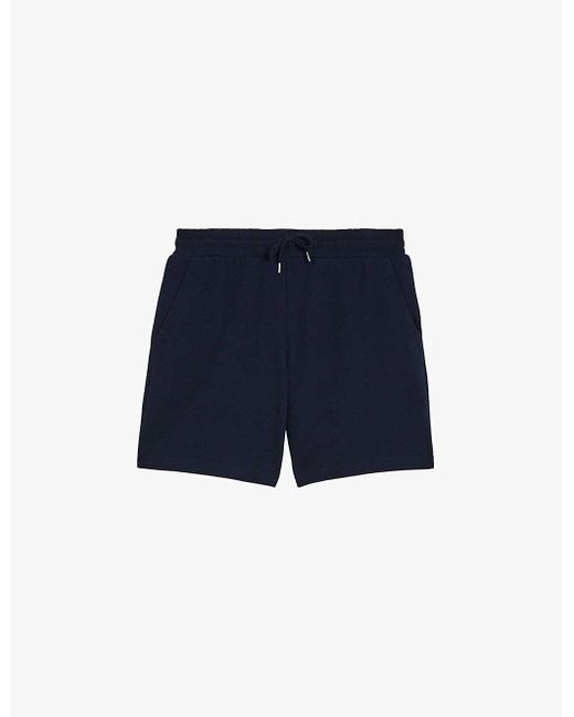 Ted Baker Blue Pensho Relaxed-fit Cotton-jersey Shorts for men