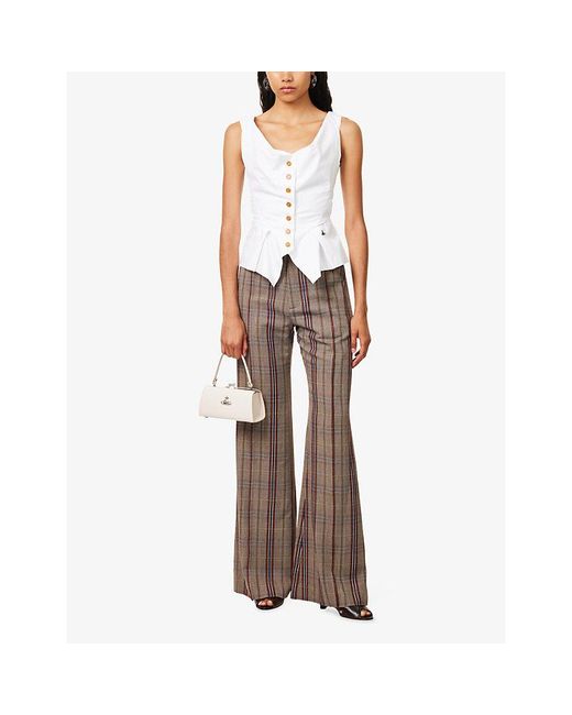 Vivienne Westwood White Monday Asymmetric Cotton Top
