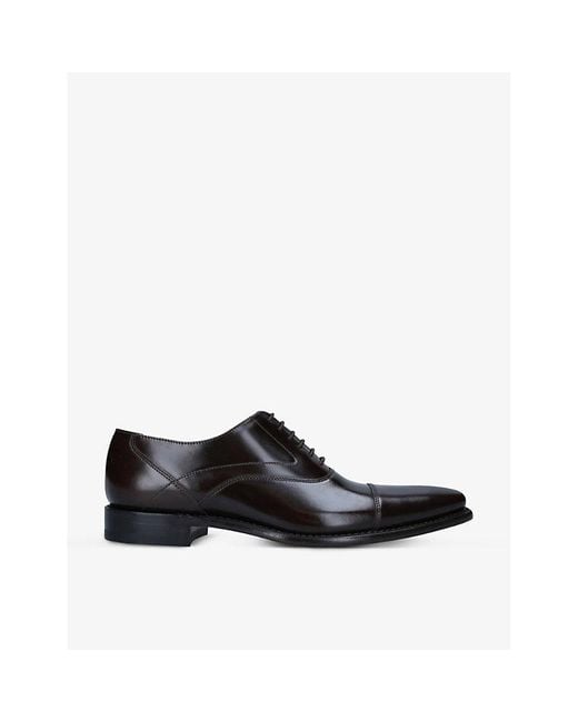 Loake Black Sharp Leather Oxford Shoes for men