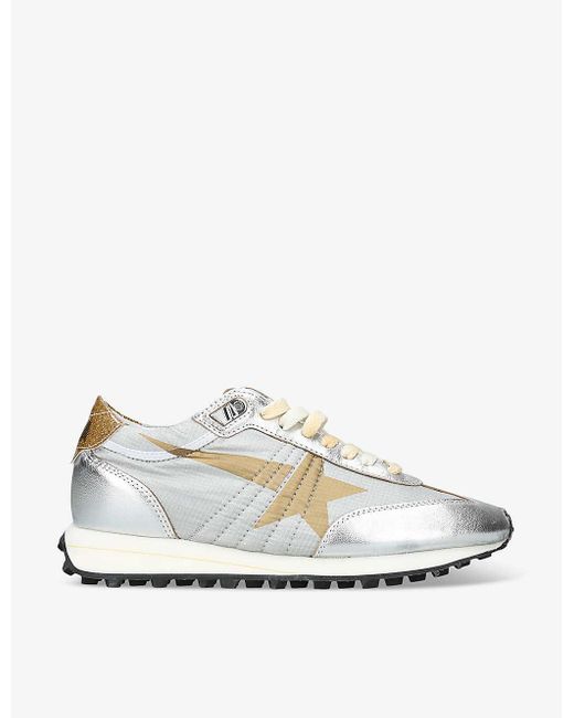 Golden Goose Deluxe Brand White Marathon 70138 Runner Leather And Mesh Low-top Trainers
