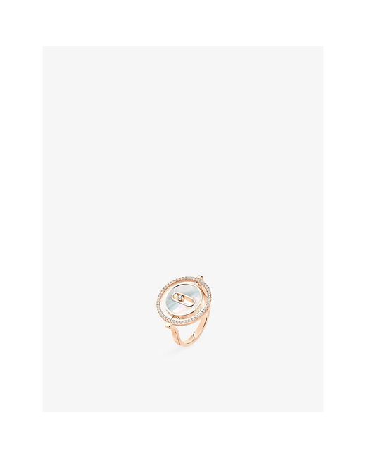 Messika White Lucky Move 18Ct And 0.18Ct Diamond Ring