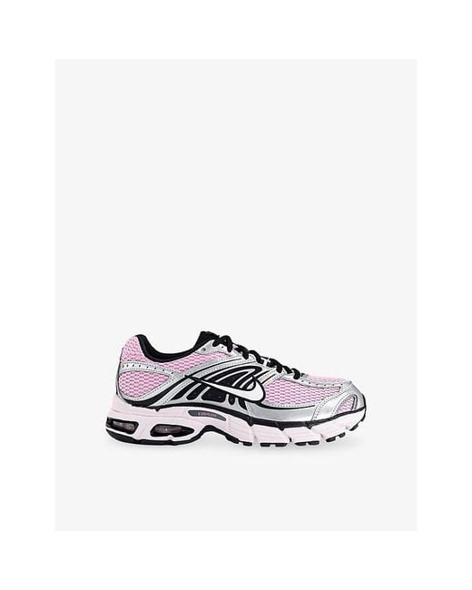 Nike White Air Max Moto 2K Mesh And Faux-Leather Trainers