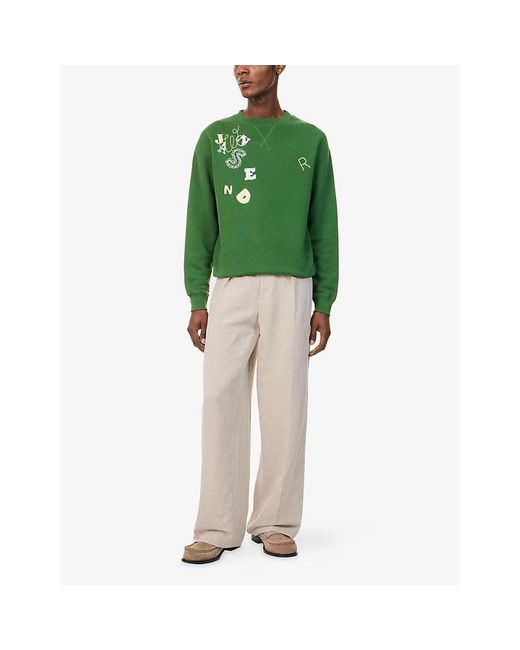 J.W. Anderson Natural Pleated Wide-Leg Cotton Trousers for men