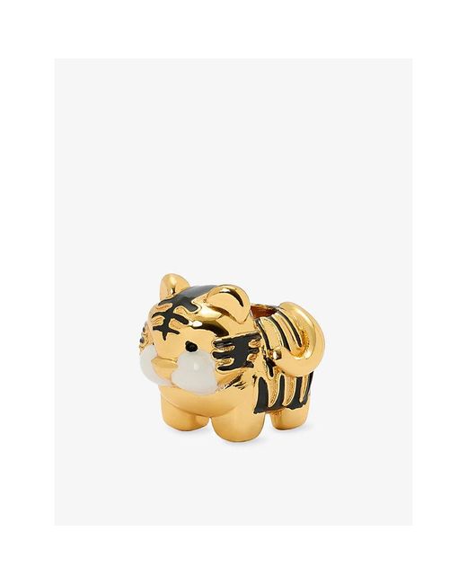Loewe Metallic X Paula's Ibiza Tiger Dice Enamelled Brass Charm