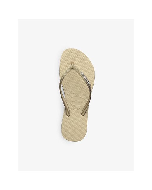Havaianas Multicolor Slim Sparkle Ii Rubber Flip Flops