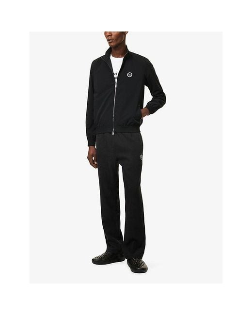 FIFA 1904 Black Embroidered-Logo Shell Track Jacket for men