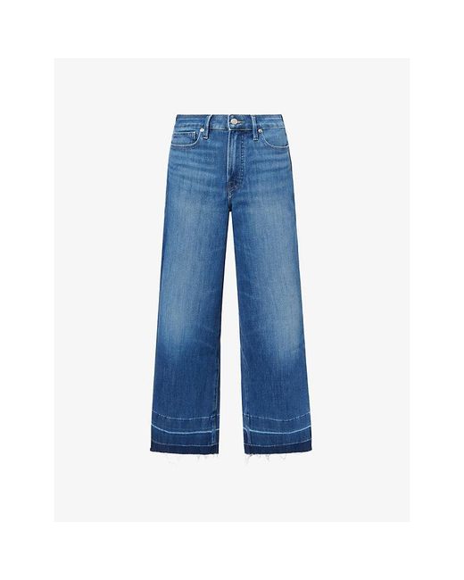 GOOD AMERICAN Blue Good Waist Palazzo Stretch-Denim Jeans