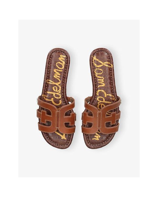 Sam Edelman Brown Bay Leather Sandals