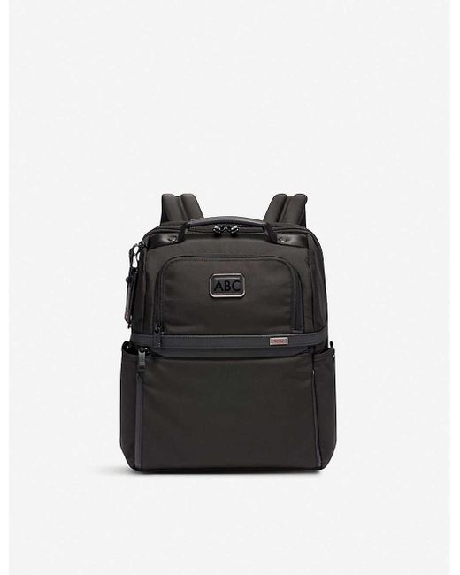 Tumi Black Alpha Nylon Slim Backpack