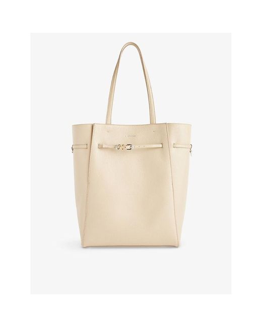 Givenchy Natural Voyou Medium Leather Tote Bag