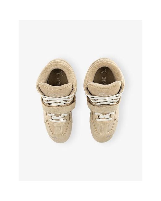 PUMA Natural Speedcat Wedge Suede Trainers