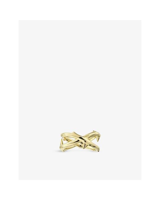 Shaun Leane Metallic Rose Thorn-Plated Vermeil Ring