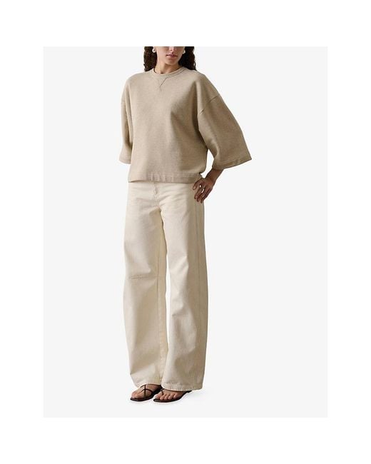 Soeur Natural Iksan Relaxed-Fit Cotton And Linen Sweatshirt