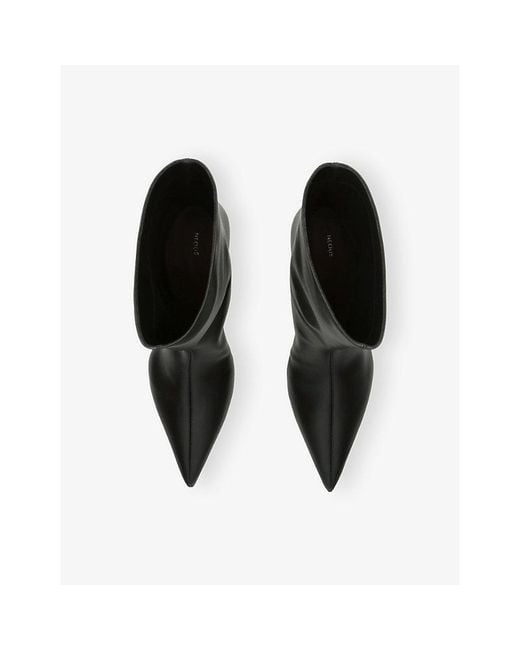 Neous Black Tapek Leather Ankle Boots