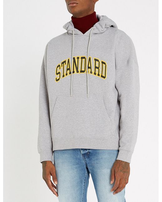 Sandro Gray Standard Cotton-jersey Hoody for men