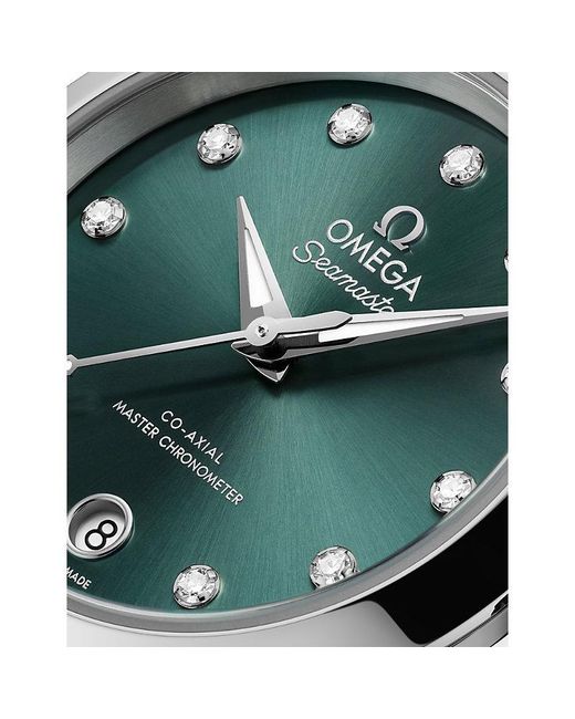 Omega Metallic Seamaster Aqua Terra 150M Stainless-Steel And 0.10Ct Diamond Watch 30Mm