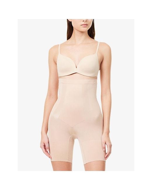 Spanx Natural Ladies Oncore High-Waisted Mid-Thigh Shorts