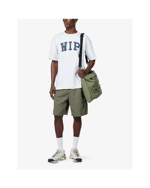 Carhartt Green Walter Patch-Pocket Cotton Shorts for men