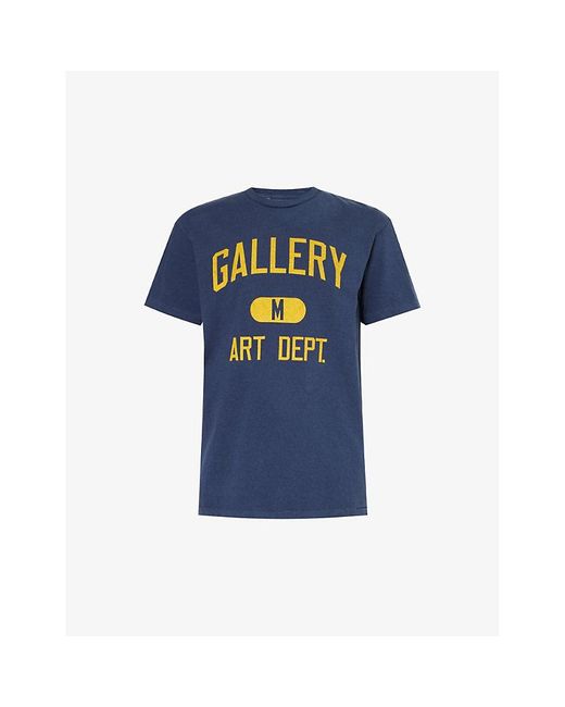 GALLERY DEPT. Blue Art Dept. Short-sleeved Cotton-jersey T-shirt for men