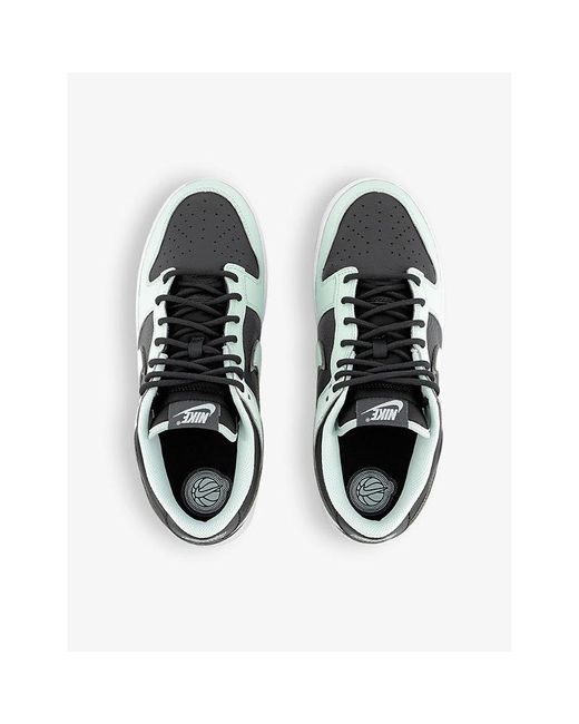 Nike White Dunk Low Leather Low-top Trainers for men