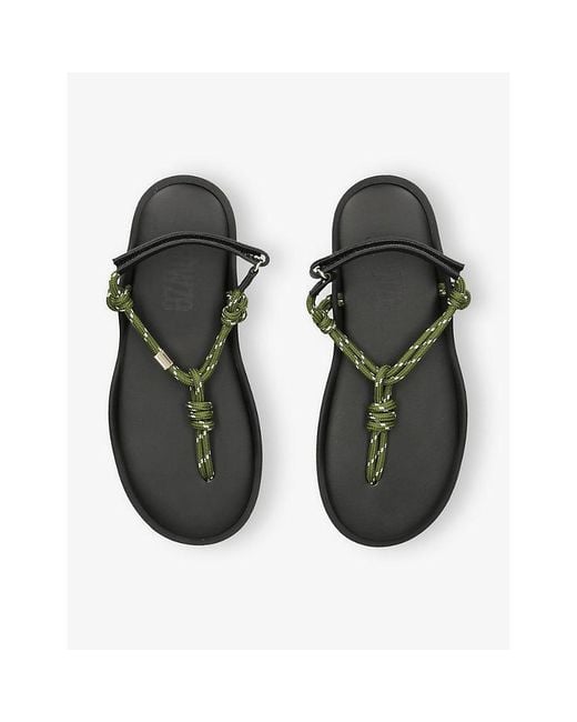 FLOWZE Green Flò Woven Sandals