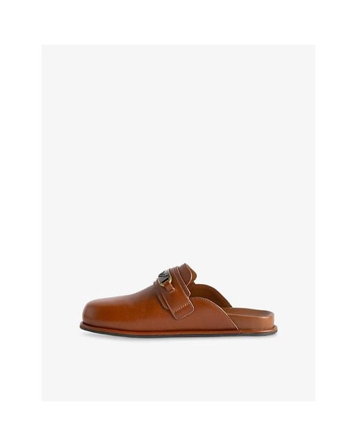 Zadig & Voltaire Brown Angie Leather Mules