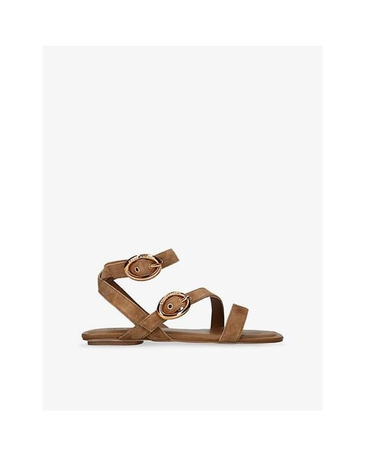 Steve Madden Brown Karmin Suede Sandals