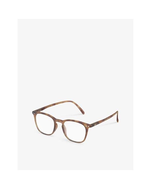 Izipizi Metallic #E Square-Framed Golden Reading Glasses for men