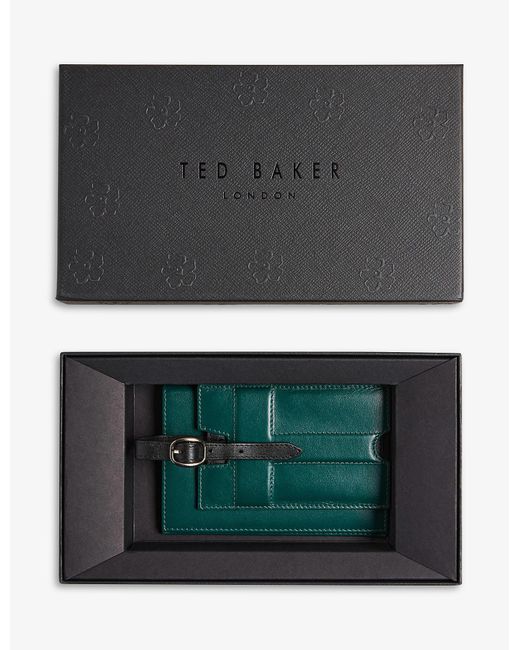 ted baker luggage tag and passport set