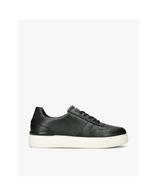 Duke & Dexter Black Ritchie Hand-stitched Leather Low-top Trainers for men